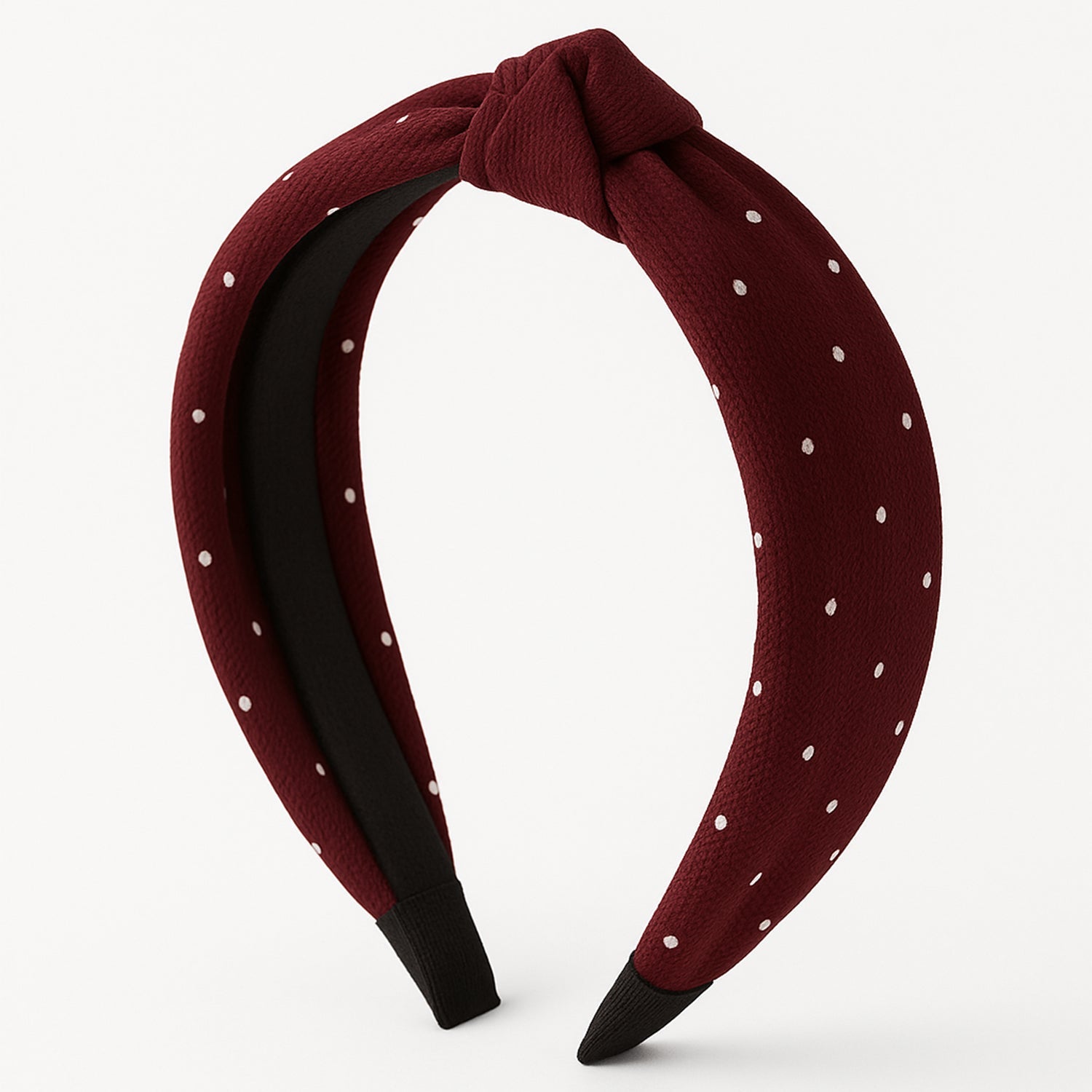 Boho Knot Hairband – Polka Dot Fabric Boho Knot Hairband – Polka Dot Fabric